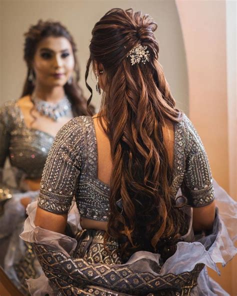 Unique Hairstyles For Indian Wedding Party With Simple Style