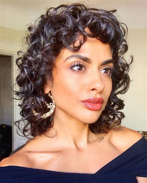 The Hairstyles For Short Curly Hair With Bangs For Long Hair