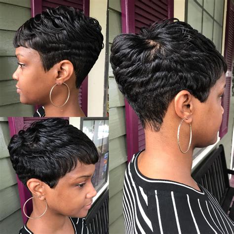 Fresh Hairstyles For Short Relaxed Black Hair For Bridesmaids
