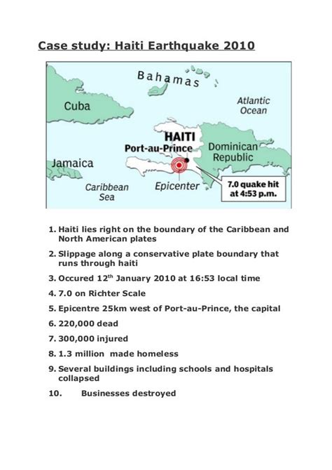 haiti 2010 case study