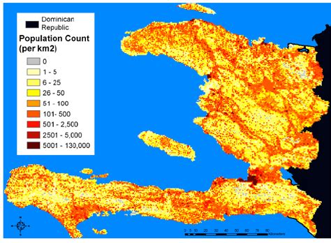 haiti population density 2010