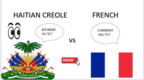 haitian creole and french creole the same