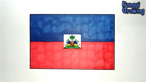 haitian flag easy drawing