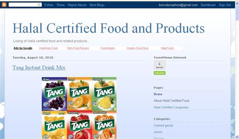 halal certified products list