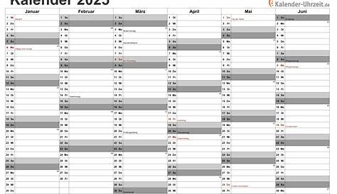 Kalender 2025 Österreich für Word zum Ausdrucken