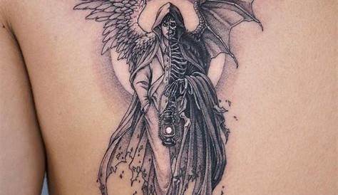 Half Demon Half Angel Tattoo For Men