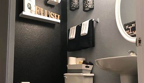 First Floor Half Bath - Very Modern | Half bathroom remodel, Modern