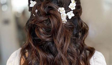 Half Down Down Wedding Hairstyles For Long Hair 20 Up Ideas Wohh