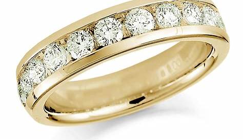 18ct Yellow Gold Claw Set Diamond Half Eternity Ring