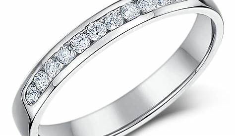 18ct White Gold Claw Set Diamond Half Eternity Ring from
