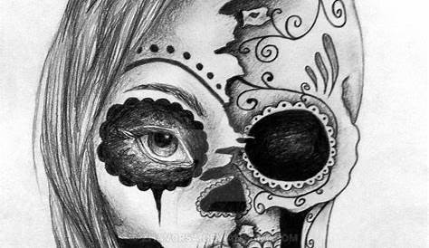 19 Half face half skull ideas | skull, half skull, skull art