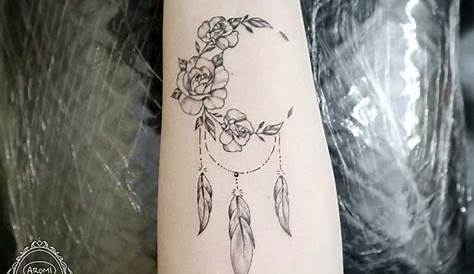 Half Moon Dream Catcher Tattoo 40 Meaningful s For Girls