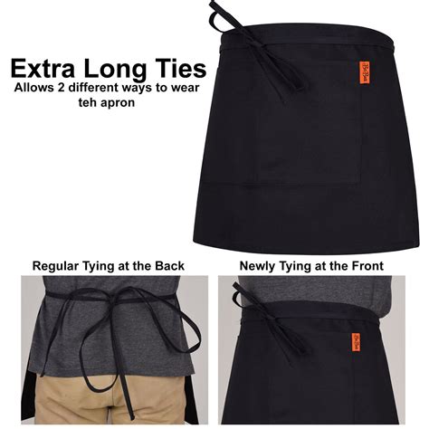 half aprons with pockets