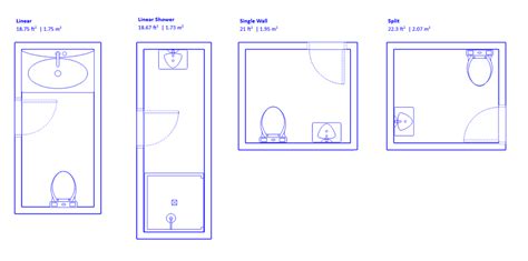 Half Bathroom Layout Plans