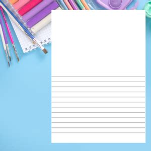 Half Blank Half Lined Book