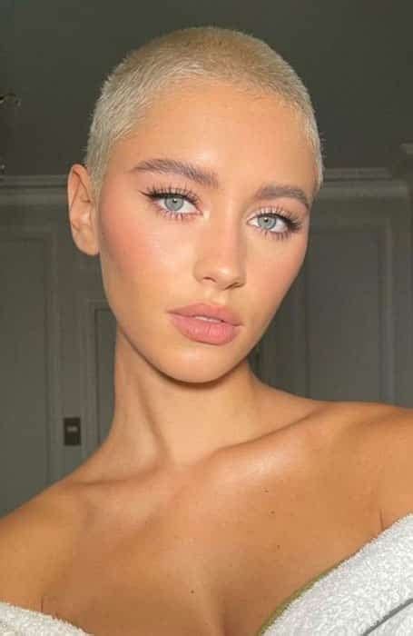 Half Bleached Buzz Cut