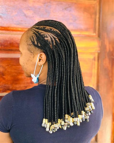 Half Braids Half Straight Back