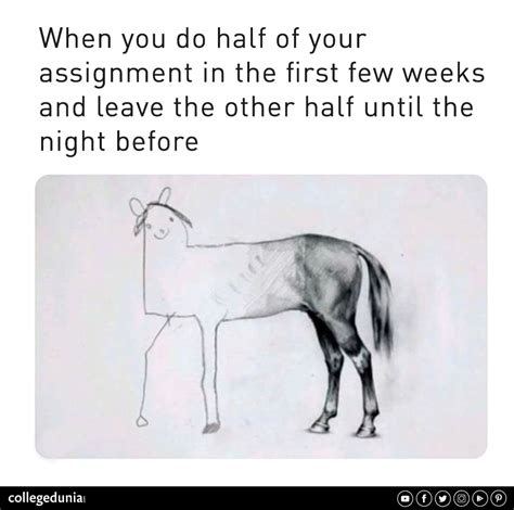 half drawn horse meme