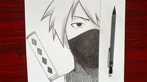 Half Face Drawing Easy Anime