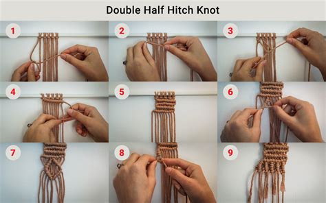 Half Hitch Knots Macrame