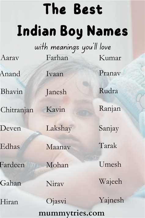 Half Indian Boy Names