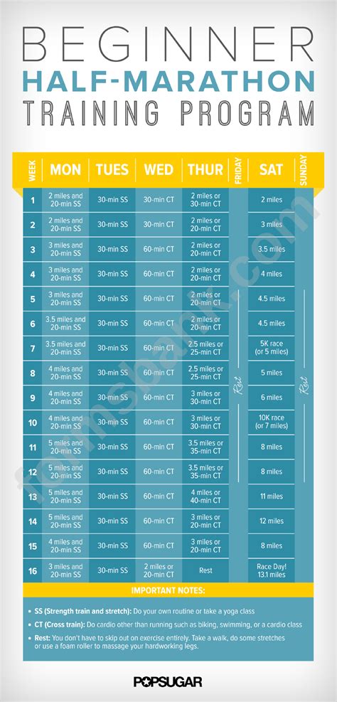 half marathon training plan 16 weeks pdf