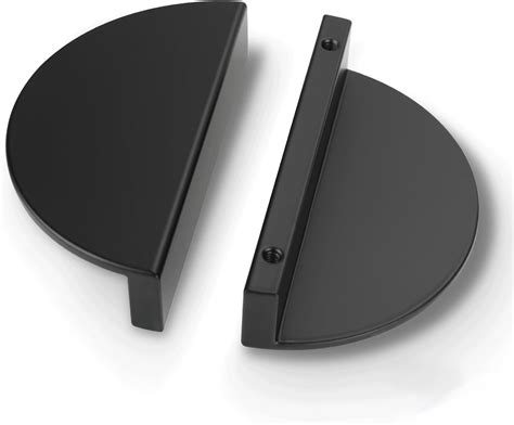 Half Moon Drawer Pulls Black