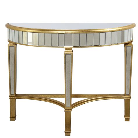 Half Moon Gold Side Tables