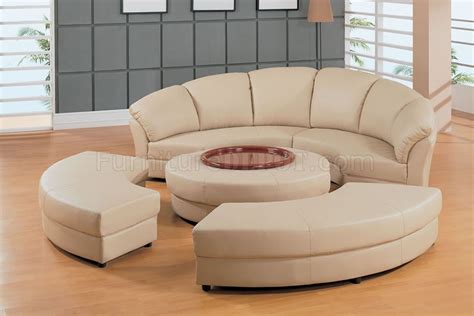 Half Moon Leather Couch