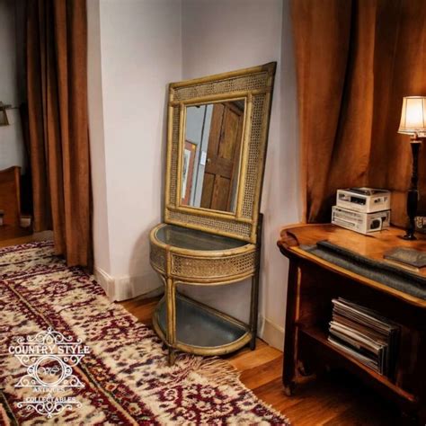 Half Moon Table And Mirror Sets