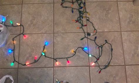 Half Of Christmas Light String Doesn T Work