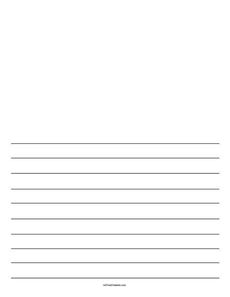Half Sheet Lined Writing Paper
