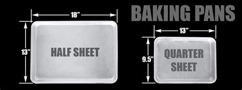 Half Size Baking Sheet Dimensions