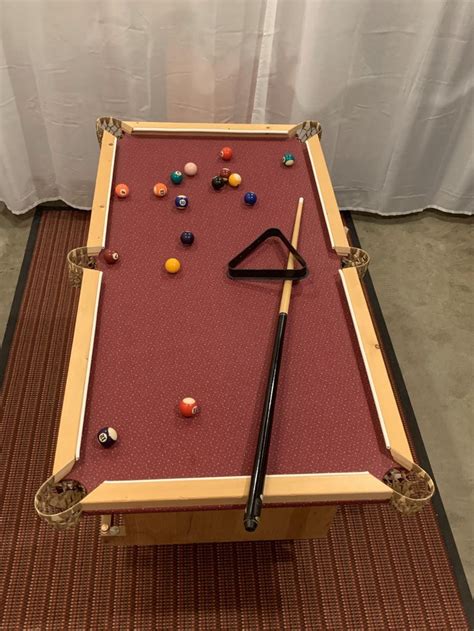 half size pool table