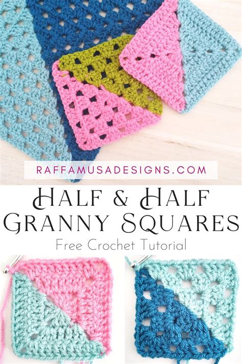 Half Solid Granny Square Pattern