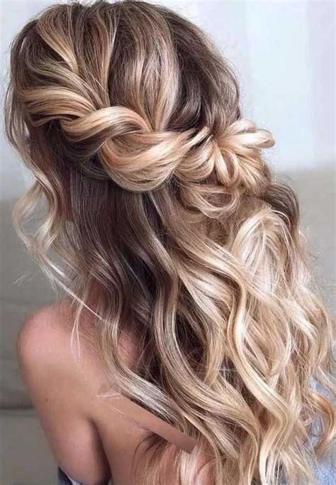 Stunning Half Up Formal Hairstyles For Long Hair For Bridesmaids