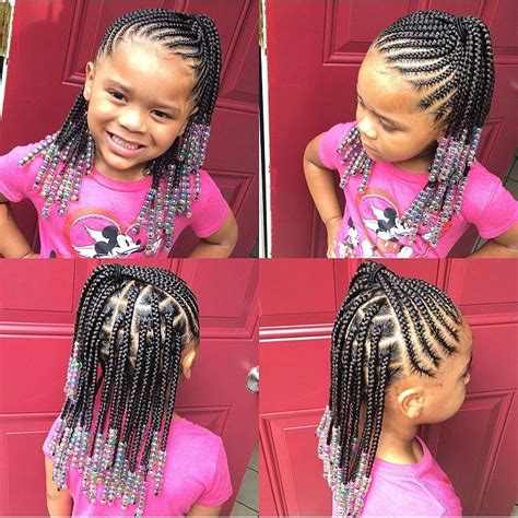 This Half Up Half Down Braids Little Black Girl Hairstyles For Short Hair