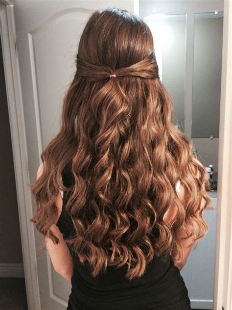 Fresh Half Up Half Down Curly Prom With Simple Style