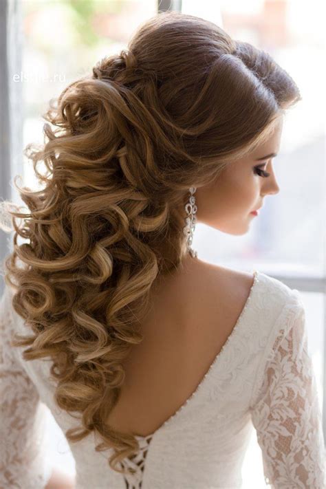 Free Half Up Half Down Curly Wedding Hairstyles For Bridesmaids