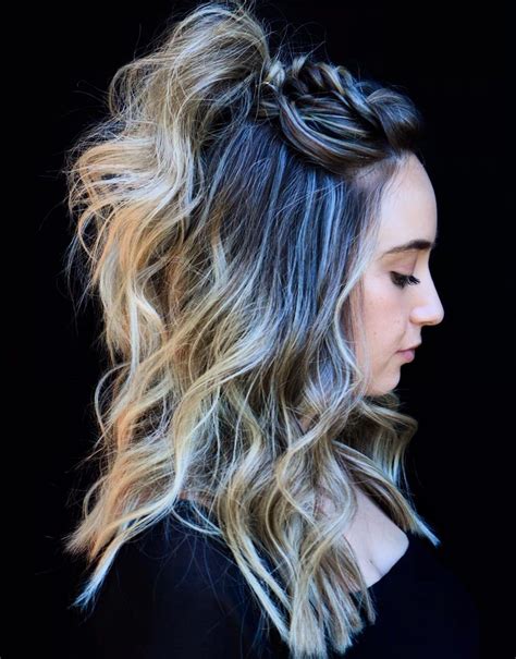  79 Popular Half Up Half Down Hair Medium Length Hairstyles Inspiration