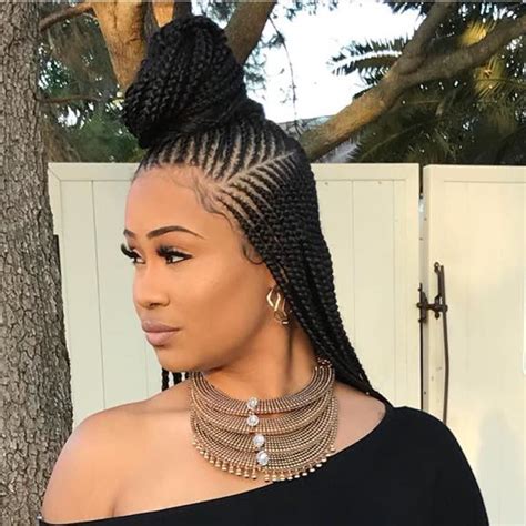  79 Popular Half Up Half Down Hairstyles Black Woman Braids With Simple Style