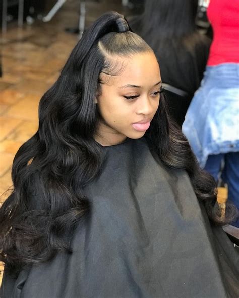 Perfect Half Up Half Down Hairstyles Weave Black Girl For Long Hair