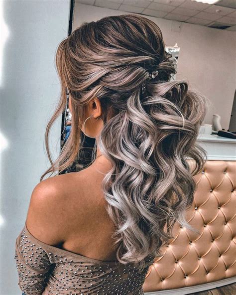 Unique Half Up Half Down Hairstyles Wedding Guest With Simple Style