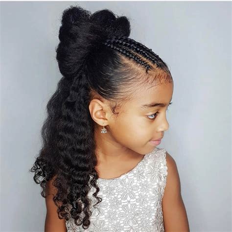 Perfect Half Up Half Down Little Black Girl Hairstyles Braids For Hair Ideas