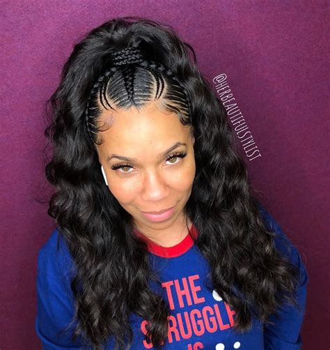  79 Stylish And Chic Half Up Half Down Ponytail Sew In For Long Hair
