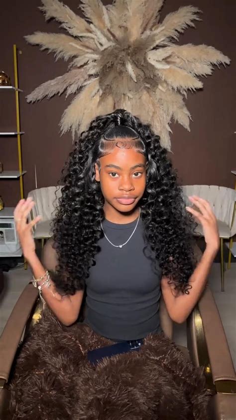 Unique Half Up Half Down Quick Weave With Braids For Long Hair