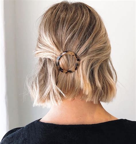Unique Half Up Half Down Short Hairstyles With Simple Style