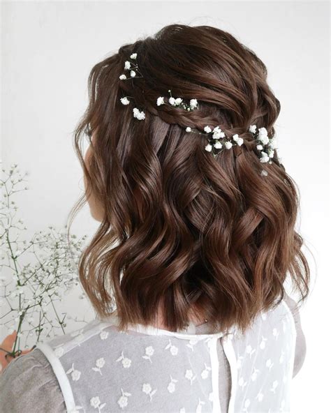  79 Stylish And Chic Half Up Half Down Wedding Hair Shoulder Length Trend This Years