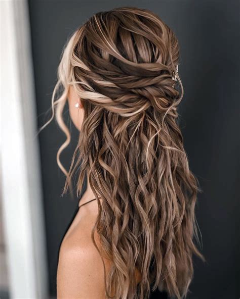 Stunning Half Up Half Down Wedding Hair Style For Hair Ideas