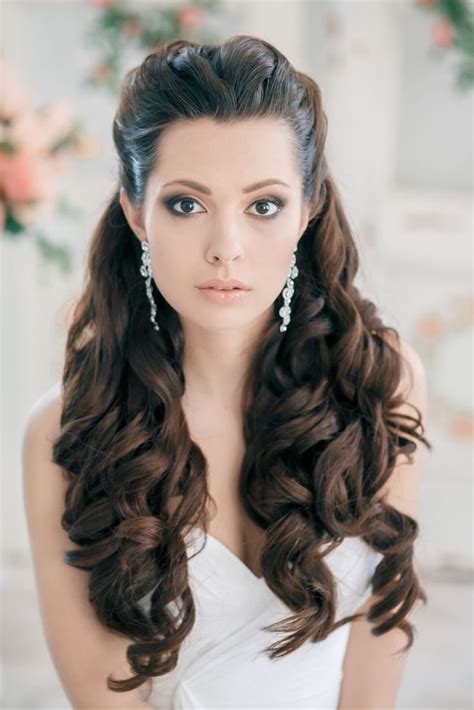 Stunning Half Up Half Down Wedding Hairstyles For Black Hair For Long Hair